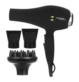 Silver Bullet Black Velvet Hair Dryer with Diffuser