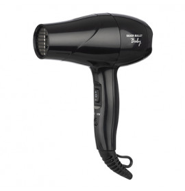 Silver Bullet Metallic Baby Travel Hair Dryer Black