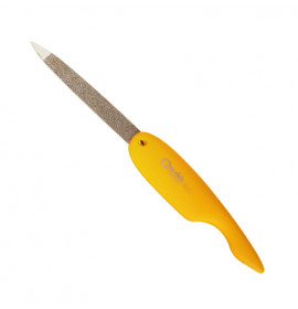 Credo Pop Art Sapphire Folding Nail File in Yellow