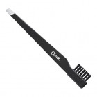 Credo Slant Tweezer With Brush Black 