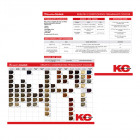 Keratin Colour Mini Colour Chart Double Sided A4